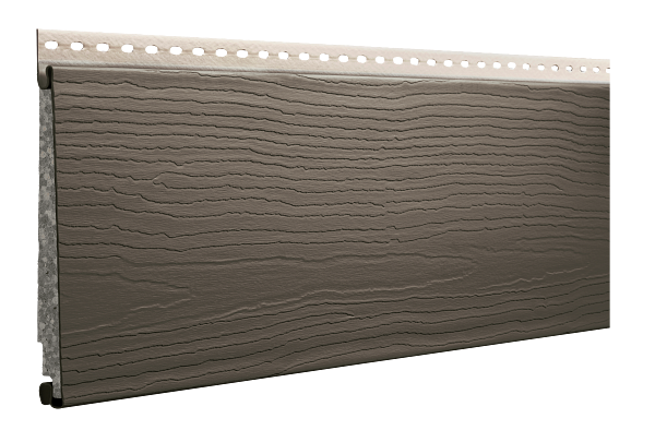 Ascend Flagship Brown cedar mill grain composite siding color swatch