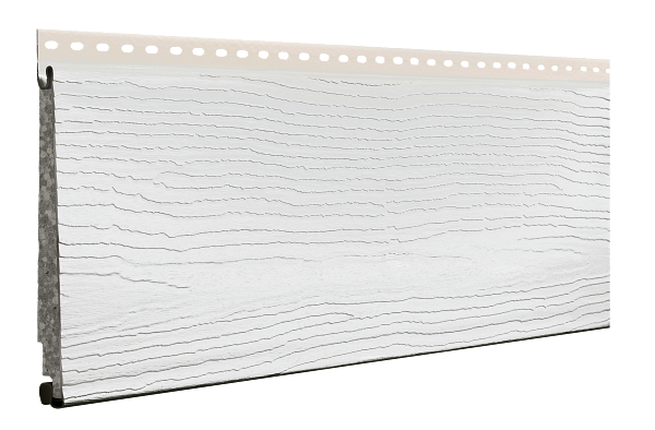 Ascend Glacier White cedar mill grain composite siding color swatch