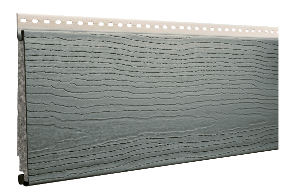 Ascend Sterling Gray cedar mill grain composite siding color swatch