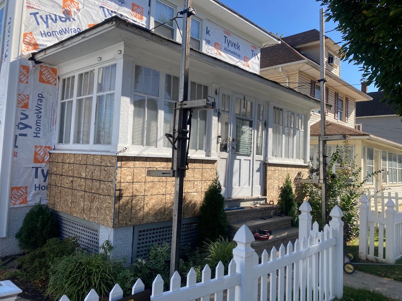 Rutherford siding work