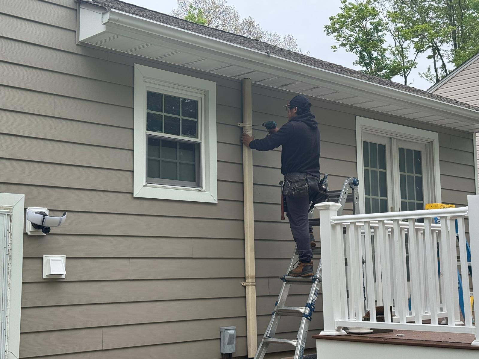 Completed siding project, NJ Vinyl Siding