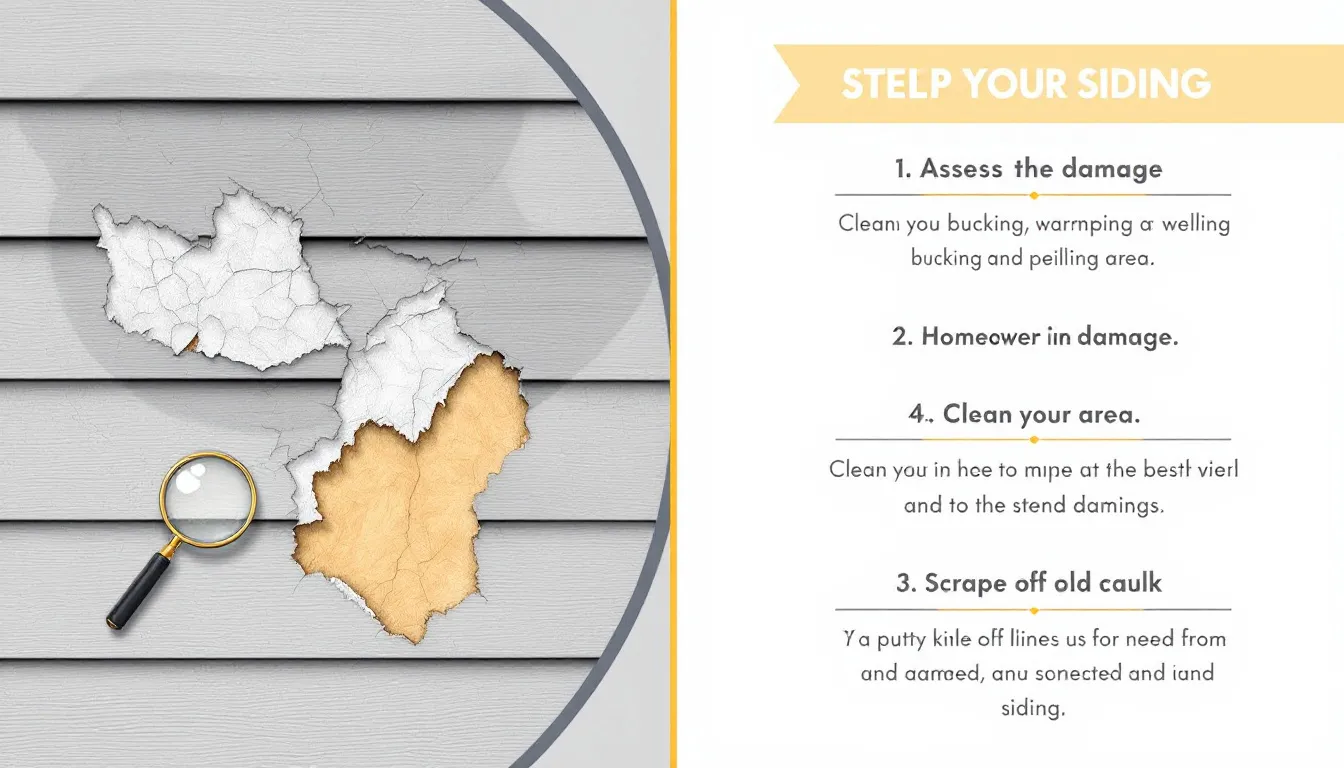 Addressing winter weather damage on vinyl siding.