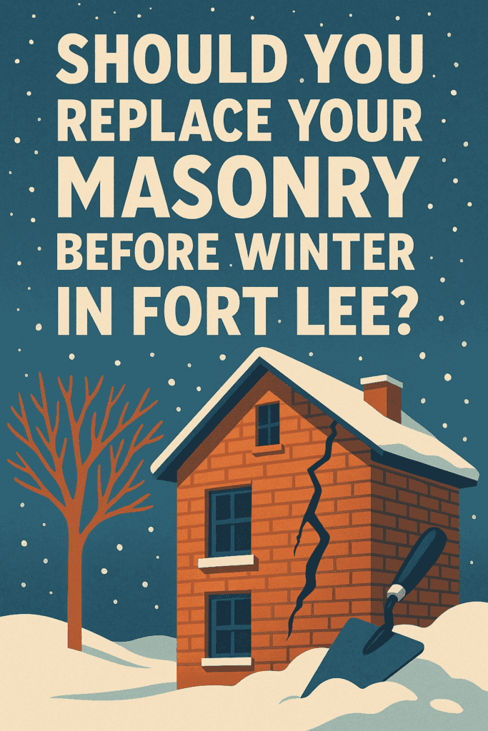 Should You Replace Your masonry Before Winter in Fort Lee